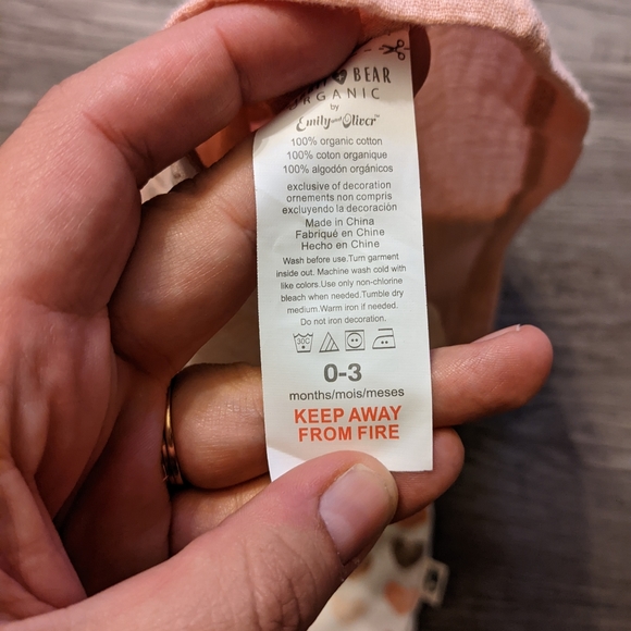 Rabbit + Bear organic cotton 3 piece outfit - Picture 3 of 3